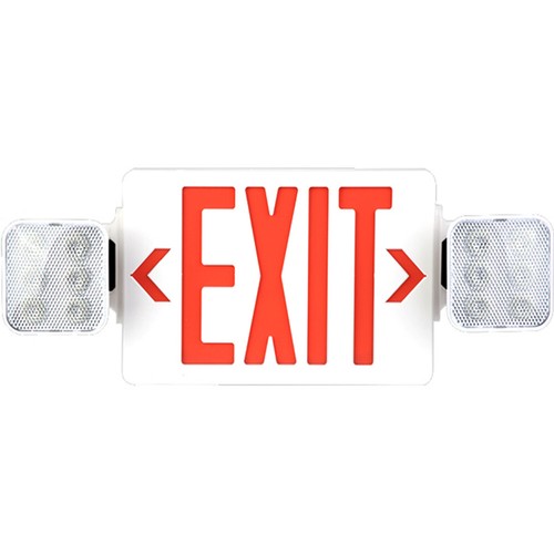 Red led exit sign - red,