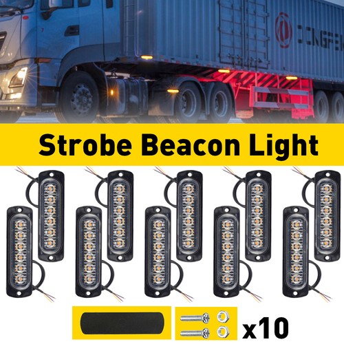Amber 6led side emergency - side,