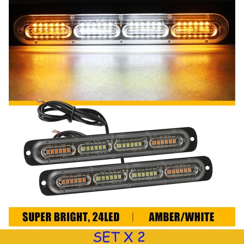4pcs amber white 24led car - 4pcs,